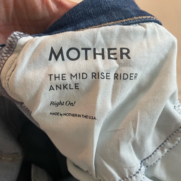 MOTHER Mid Rise Rider in Right On - Picture 3 of 5